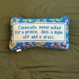 FURBISH needlepoint decor pillow